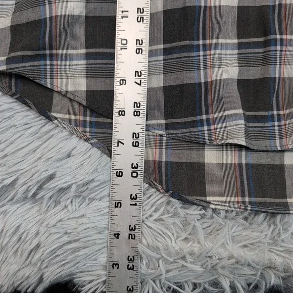 Vintage Ely Cattleman Shirt Mens L Gray Western Pearl Snap Rancher Rodeo Chore - Picture 4 of 10